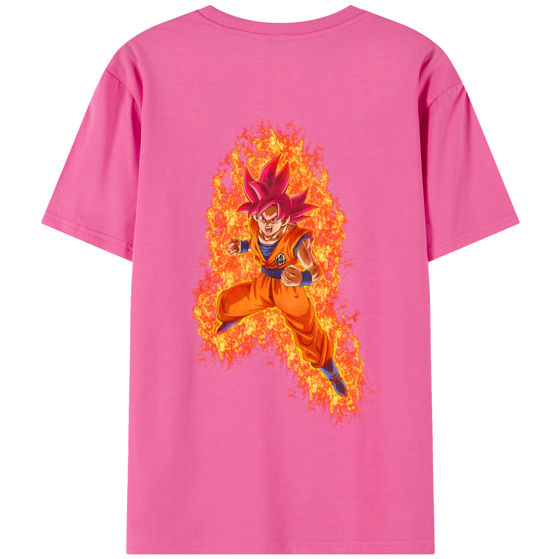 （画像用） ドラゴンボール 孫悟空（そん ごくう）Son Goku カカロット DRAGON BALL Kakarotto レディース半袖Tシャツ(バックプリント)